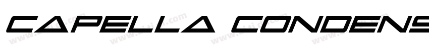 Capella Condensed Bo字体转换